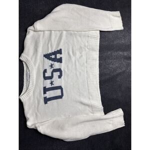 Grayson Threads Patriotic USA Knit Sweater Womens Medium Loose Fit Streetwear